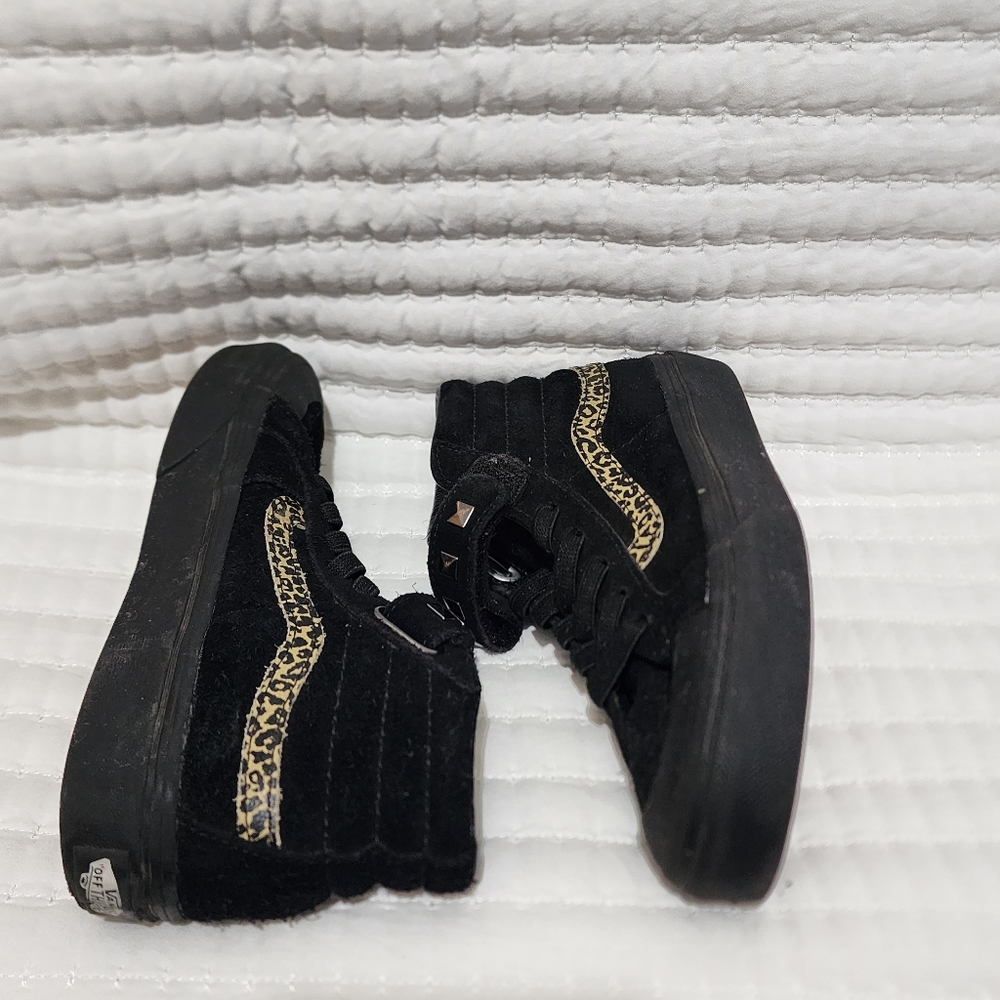 Black / Leopard Hi-Top VANS
